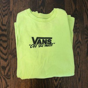 Vans yellow neon long-sleeve shirt (unisex sizing)